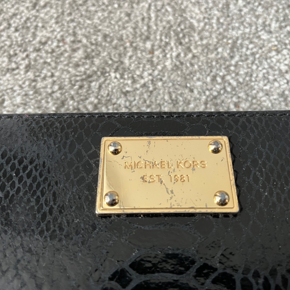 Michael Kors Python-Embossed Continental Wallet - image 2